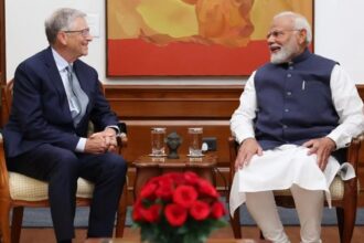 Current parameters to map progress anti-climate: PM Modi tells Bill Gates