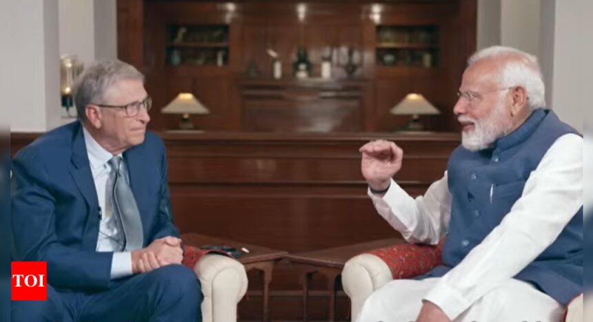 PM Narendra Modi and Bill Gates interact on AI, climate change, and women empowerment: Key points | India News