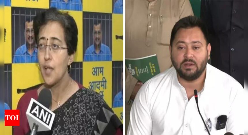 AAP's Atishi calls BJP manifesto 'Jumla Patra'; Tejashwi Yadav says nothing for Bihar | India News