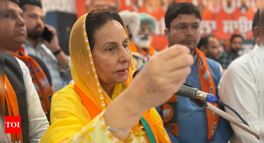 BJP candidate Preneet Kaur faces farmers' Ire again | India News