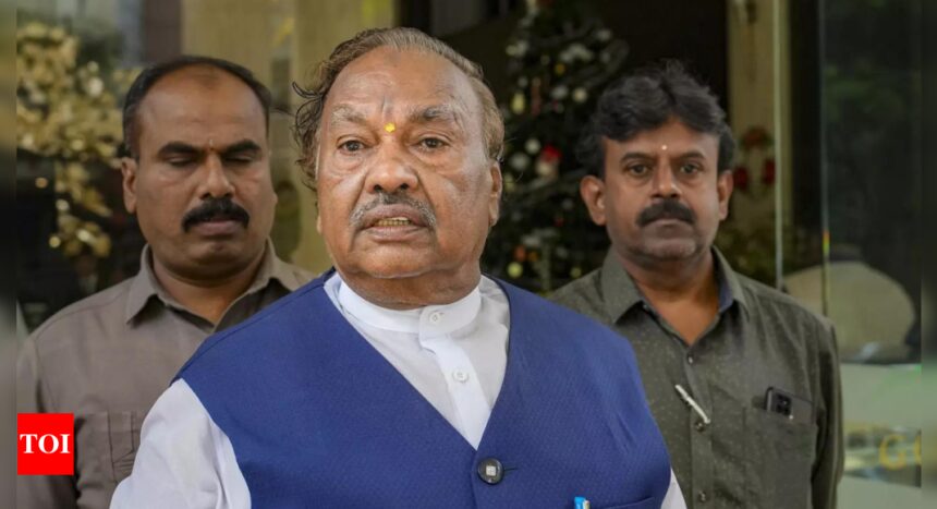 BJP expels rebel KS Eshwarappa for 6 years | India News