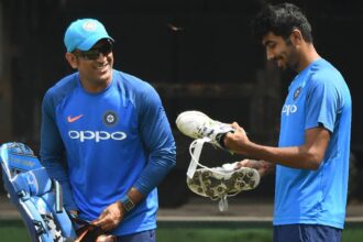 Bumrah graces CSK inner sanctum for Dhoni encounter