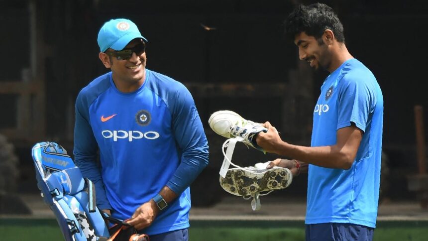 Bumrah graces CSK inner sanctum for Dhoni encounter