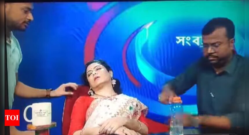 Doordarshan Bangla news anchor faints during live show while giving updates on heatwaves | India News