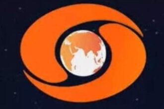 Doordarshan’s decision to change logo colour to saffron draws criticism | India News