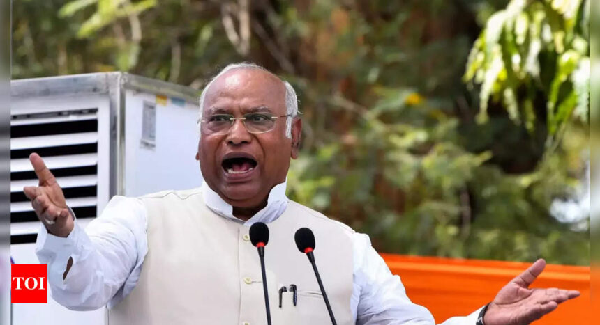 Employment biggest poll issue for youth: Kharge | India News