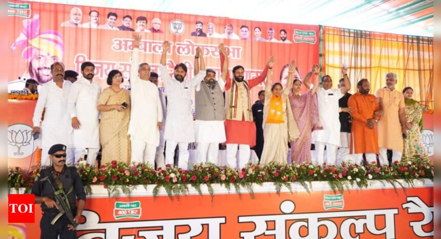 Haryana CM woo voters claiming overall development by BJP government | India News