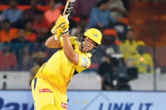 IPL 2024: Shivam Dube`s 45 helps CSK put 165 onboard vs SRH