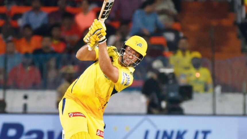 IPL 2024: Shivam Dube`s 45 helps CSK put 165 onboard vs SRH