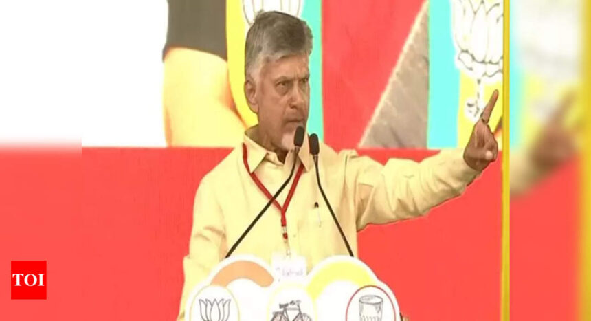 If TDP, JSP, and BJP alliance comes to power, action would be taken against illegal sand mining: Chandrababu Naidu | India News