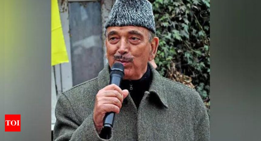 LS polls: Ghulam Nabi Azad will not contest from J-K's Anantnag-Rajouri seat, says DPAP | India News