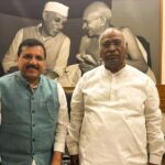 Lok Sabha elections 2024: AAP`s Sanjay Singh meets Congress president Kharge