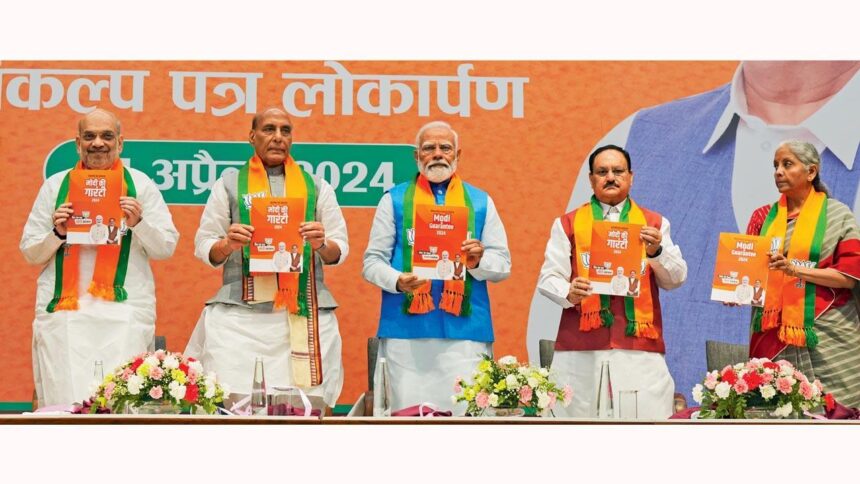 Lok Sabha elections 2024: BJP releases ‘Modi ki Guarantee’ manifesto