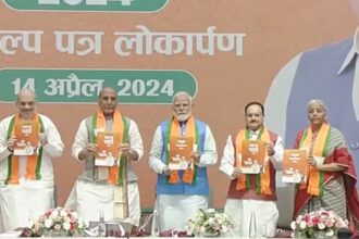 Lok Sabha polls: BJP manifesto focuses on UCC implementation, maintaining peace in Northeast | India News