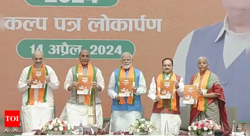 Lok Sabha polls: BJP manifesto focuses on UCC implementation, maintaining peace in Northeast | India News