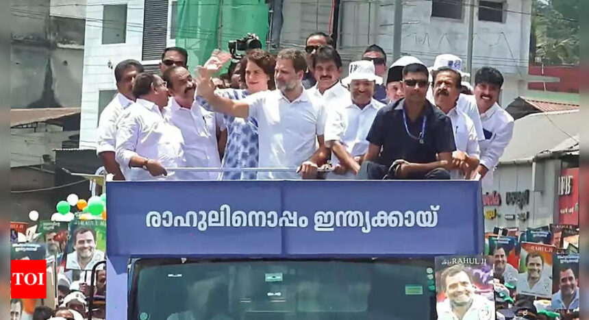 Lok Sabha polls: Congress leader Rahul Gandhi files nomination, says, 'I treat the people of Wayanad like my family' | India News