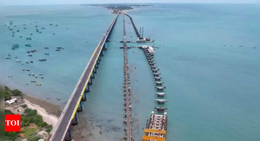 Pamban bridge: India's first vertical lift bridge over sea in Rameswaram faces 'curve' test | India News