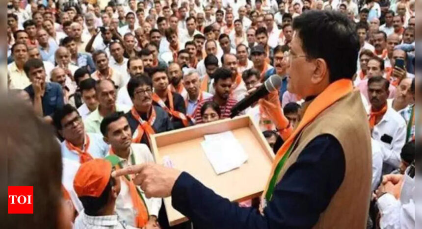 Piyush Goyal addresses traders in north Mumbai, says Modi govt building world-class infrastructure, taking care of poor | India News