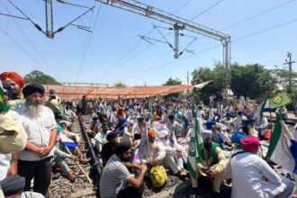 Rail traffic on Amritsar-Delhi section disrupted as farmers blocked rail tracks at Haryana border | India News