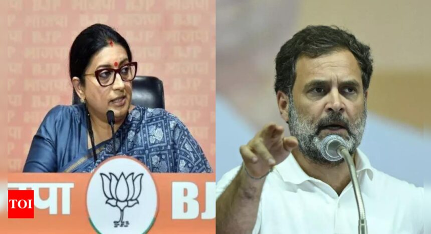 'Saale sahab kya karenge': Smriti Irani takes a dig on Rahul Gandhi amid buzz over Amethi candidacy | India News