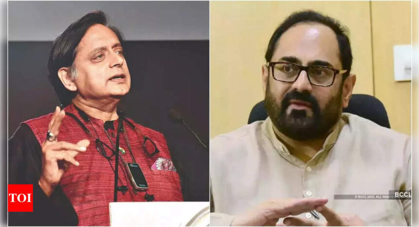 Shashi Tharoor accepts rival Rajeev Chandrasekhar's challenge, welcomes debate | India News