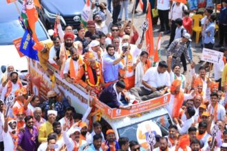 Shiv Sena (UBT) leader Khaire, Maharashtra minister Bhumre file nominations