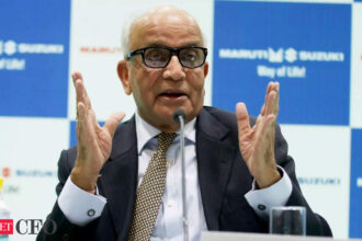 Small cars likely to stage a comeback by 2026 amid rising entry-level incomes, says Maruti Suzuki chairman RC Bhargava, ETCFO