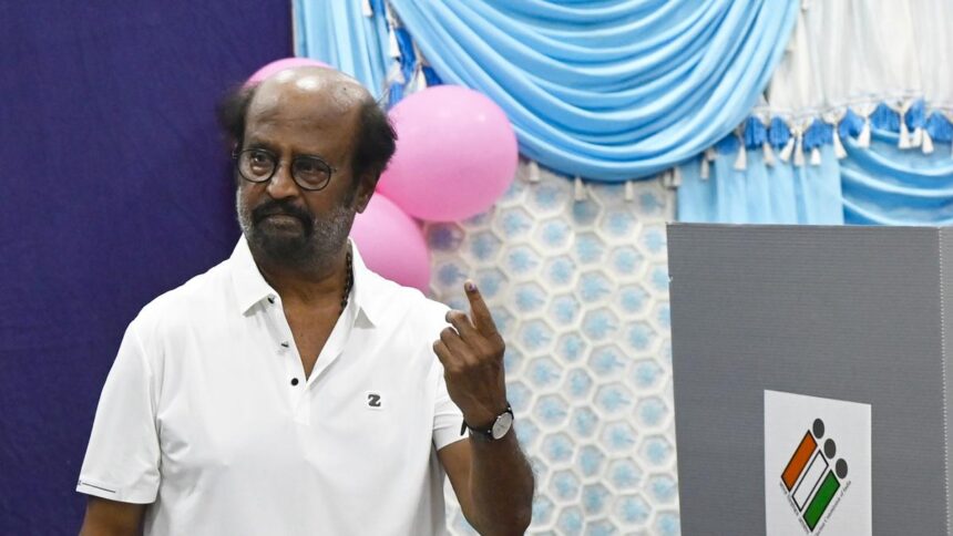 Tamil Nadu Lok Sabha Elections 2024: Rajinikanth, Kamal Haasan, Ajith Kumar cast votes in Chennai