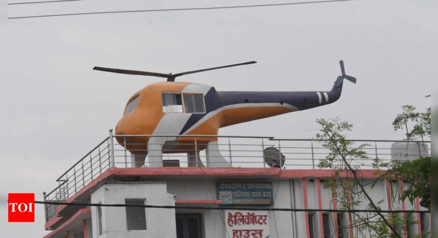 This 'helicopter' on roof is flavour of poll season in Bihar! | India News