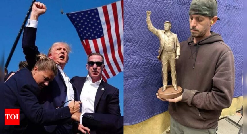 Donald Trump Statue: 'Fitting tribute': How massive Trump ‘Fight Fight Fight’ statue celebrates his legacy | World News