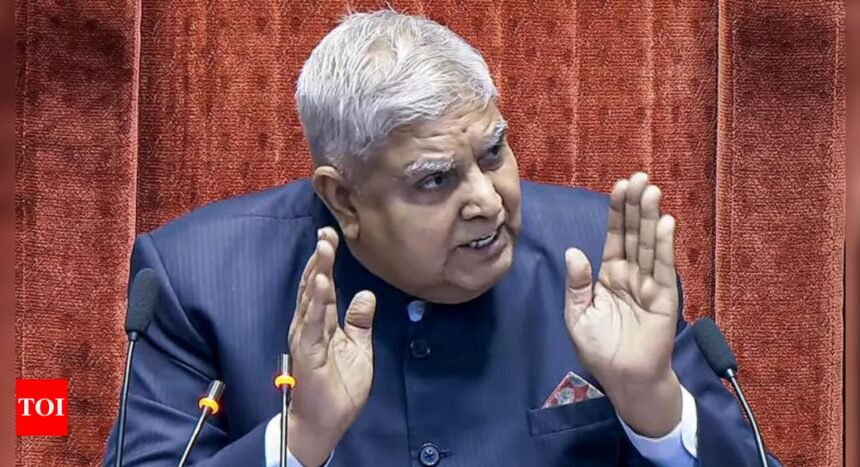 'We have become laughing stock': Dhankhar's slams oppn for repeated RS disruption; watch video | India News
