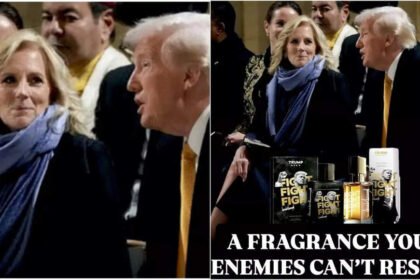 'A fragrance your enemy can't resist': Trump uses photo with Jill Biden to sell his new perfume