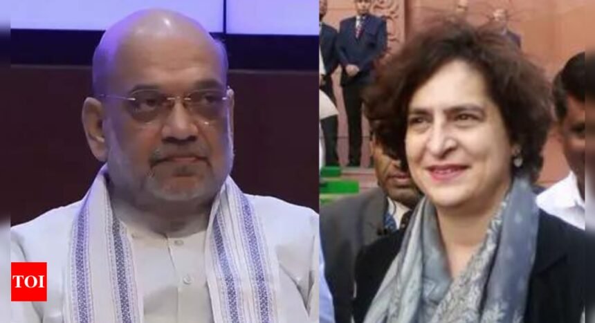 Amit Shah blames Kerala for relief delay, Priyanka Gandhi slams ‘excuses’ | India News