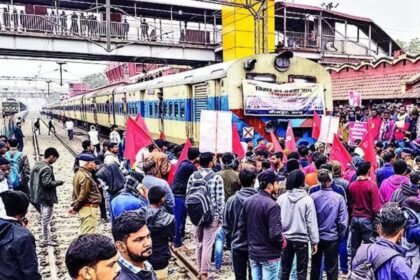 Bihar exam stir intensifies as protesters block trains, roads