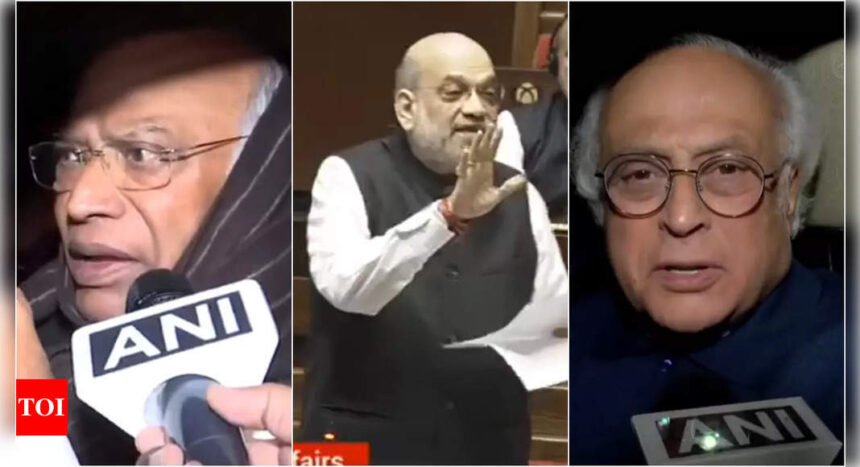 'Bundle of lies': Congress slams Union minister Amit Shah over his remarks in Rajya Sabha | India News