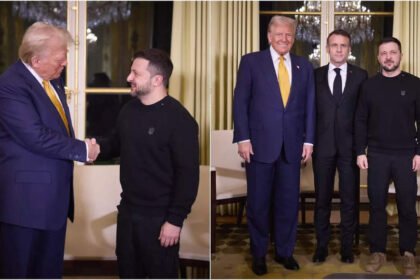 'Buy a suit Zelenskyy': Ukrainian president greets Trump in casual sweatshirt and boots