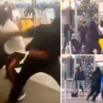 Chicago airport brawl: Passengers, employees clash at O'Hare with 'wet floor' signs – watch viral fight