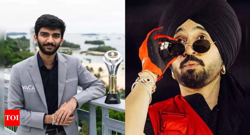 'Dedicated to D Gukesh': Diljit Dosanjh hails youngest-ever world chess champion at Chandigarh concert. Watch | Chess News