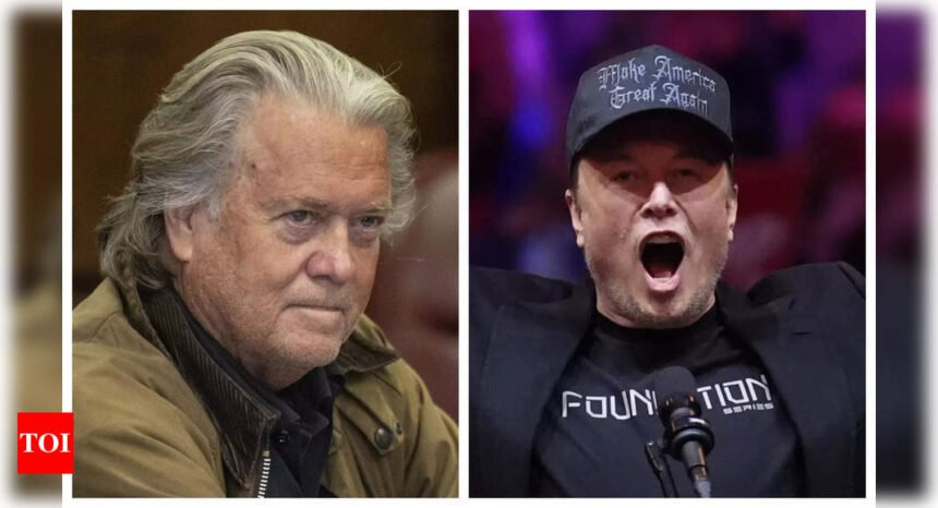 Elon Musk Steve Bannon: Steve Bannon joins MAGA H-1B implosion, calls Elon Musk a 'toddler'