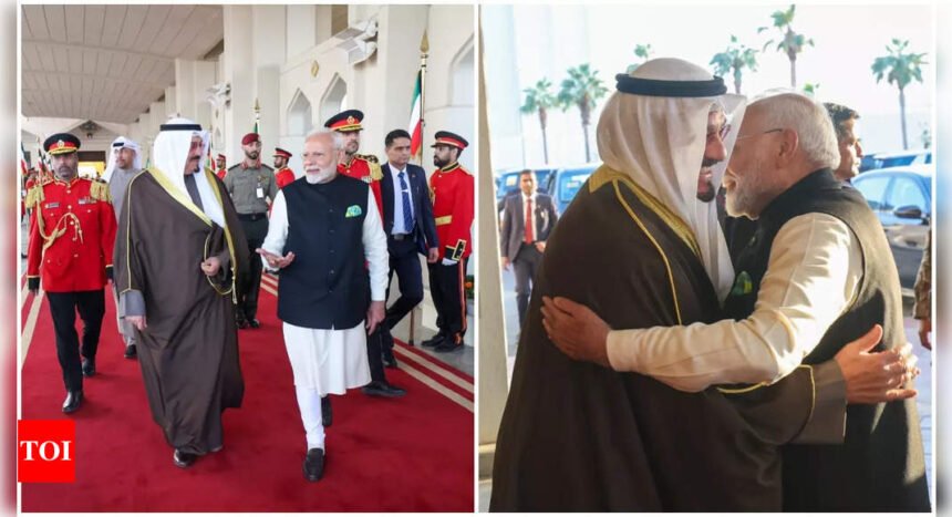 In special gesture, Kuwait’s PM personally sees off PM Modi at airport as he leaves for India