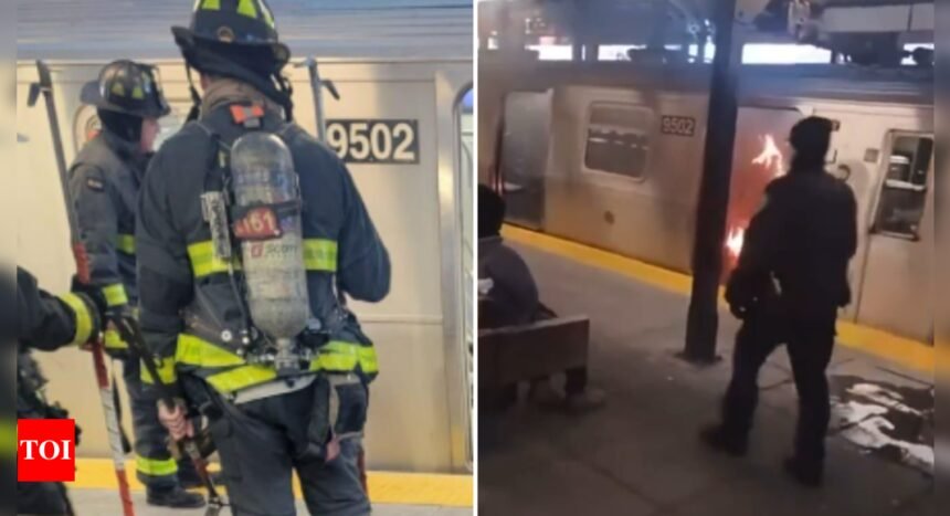 'It’s scary': Woman burned alive while sleeping in subway train in US