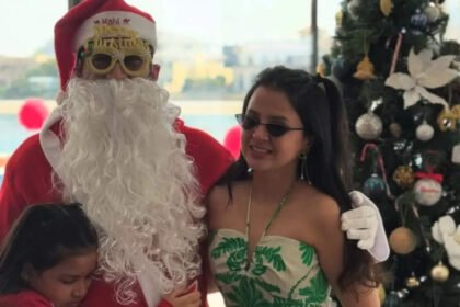 MS Dhoni embraces the festive spirit, dons Santa costume for Christmas celebration at home | Off the field News