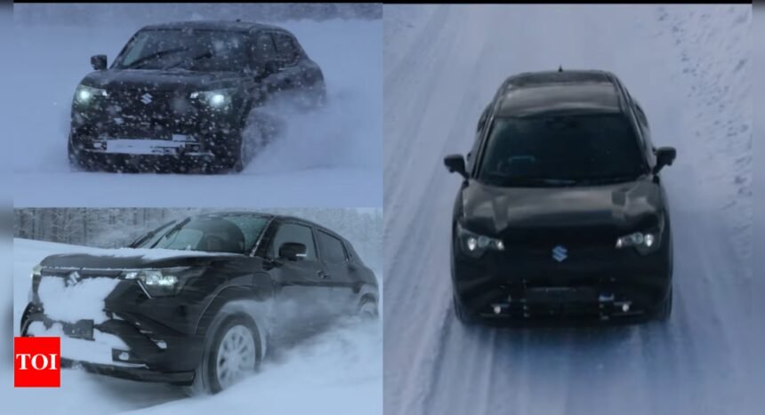 Maruti Suzuki e-Vitara All-Grip AWD testing in Snow: Details