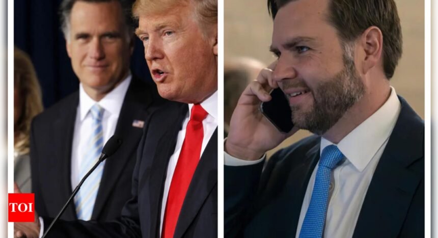 Mitt Romney: Mitt Romney says he still doesn't like Trump but JD Vance should be 2028 nominee