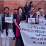'Stop discrimination to Kerala': Priyanka Gandhi leads opposition protest outside Parliament demanding aid for landslide-hit Wayanad | India News