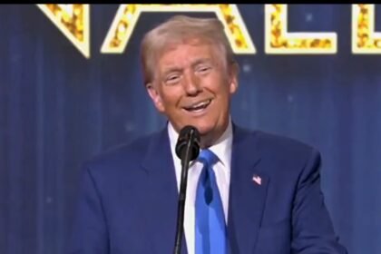 Trump taunts Canada at Fox event as crowd chants '51st state' amid tariff threats