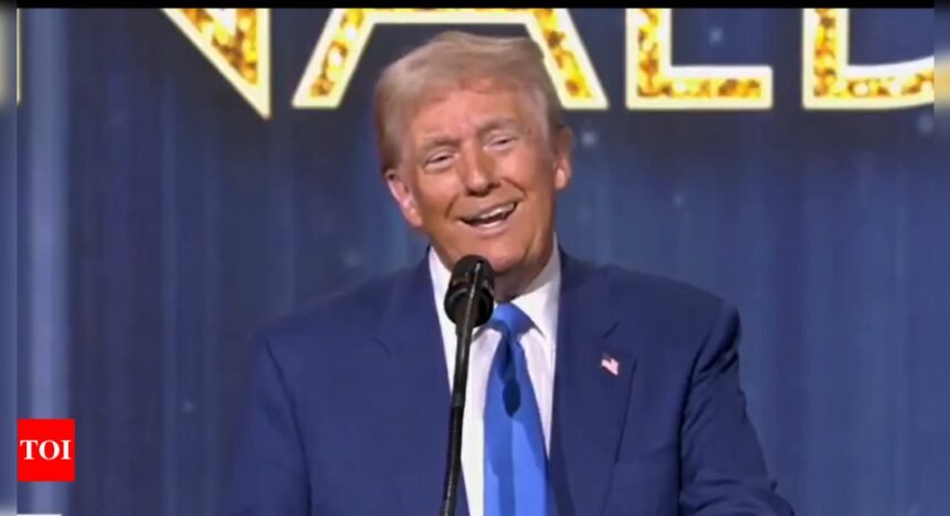 Trump taunts Canada at Fox event as crowd chants '51st state' amid tariff threats