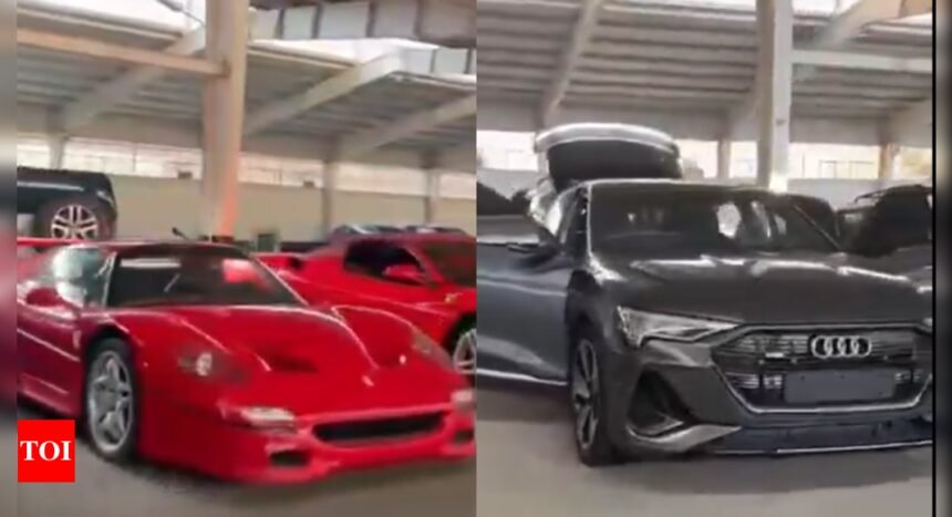 Watch: Syrian rebels find Ferraris, Rolls-Royces, and other luxury cars in Bashar Al-Assad's palace