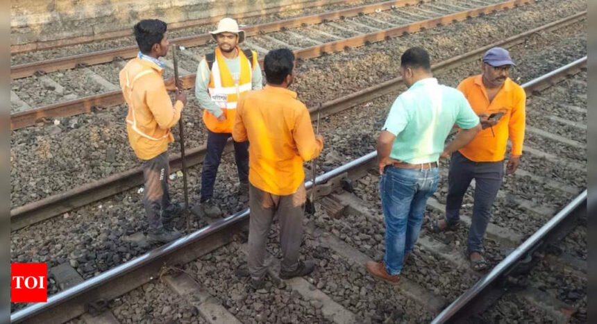 Crack on railway track delays long-distance trains entering Mumbai | Thane News