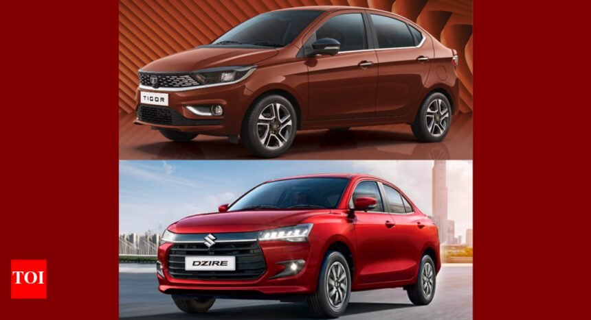 2025 Tata Tigor vs Maruti Dzire: Price, features, engine, specs compared